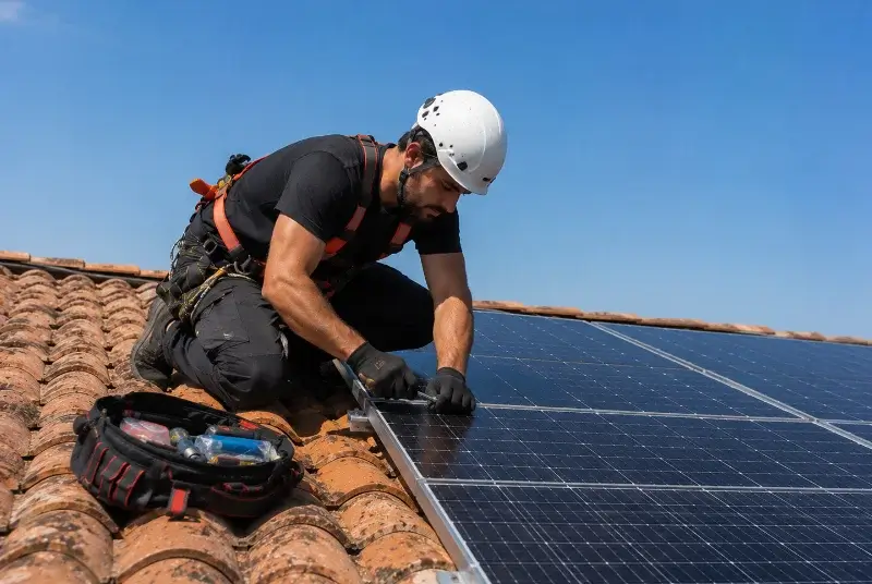 Maintenance et monitoring de panneaux solaires à Jouqueviel